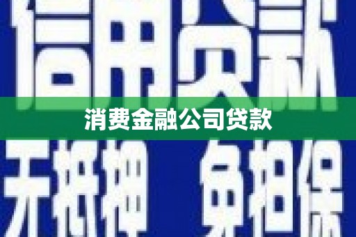 丁青消费金融公司贷款