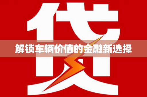 丁青解锁车辆价值的金融新选择