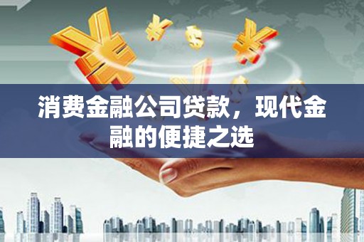 丁青消费金融公司贷款，现代金融的便捷之选