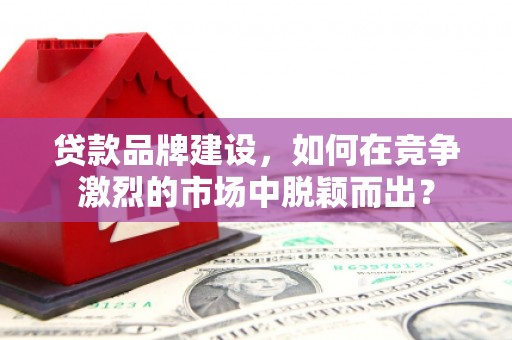 丁青贷款品牌建设，如何在竞争激烈的市场中脱颖而出？