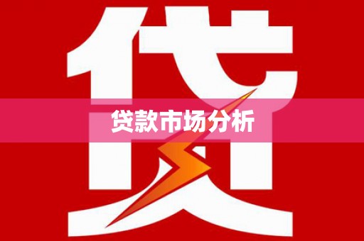丁青贷款市场分析