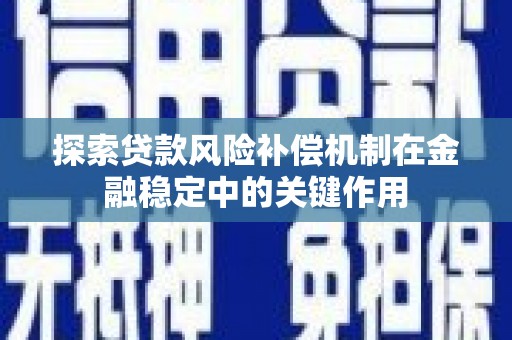 丁青探索贷款风险补偿机制在金融稳定中的关键作用