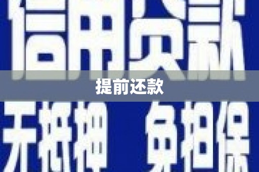 丁青提前还款