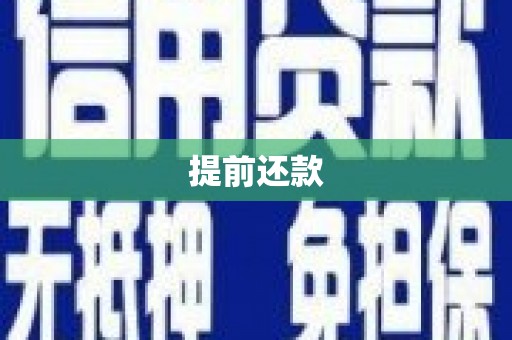 丁青提前还款
